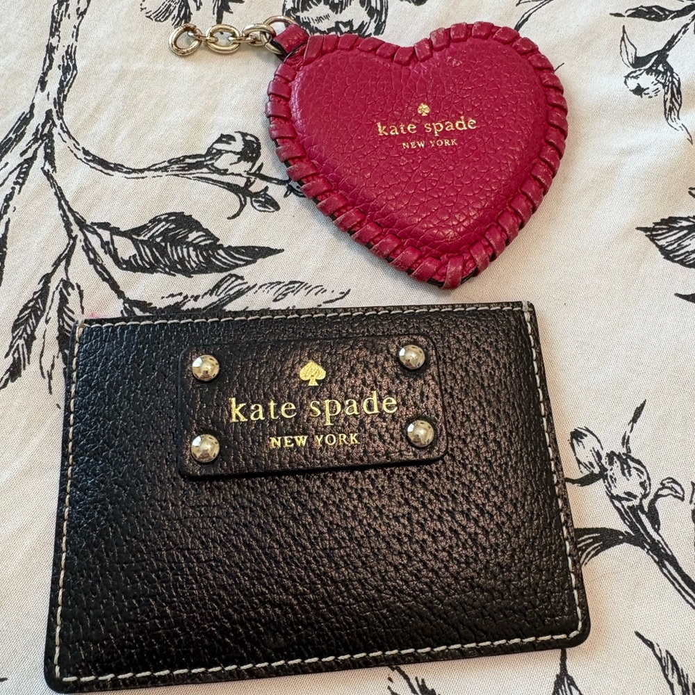 🖤 Kate Spade card holder & keychain 🖤
